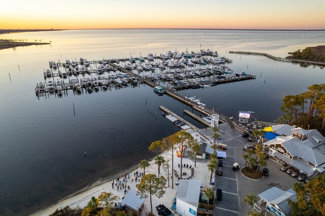 2021 Pine Island Cir, Miramar Beach, FL 32550 - aerial view at dusk with a water view