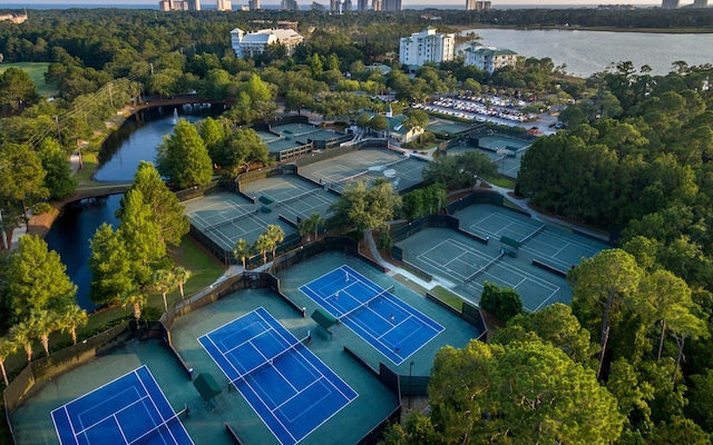 2021 Pine Island Cir, Miramar Beach, FL 32550 - drone / aerial view with a view of city and a water view