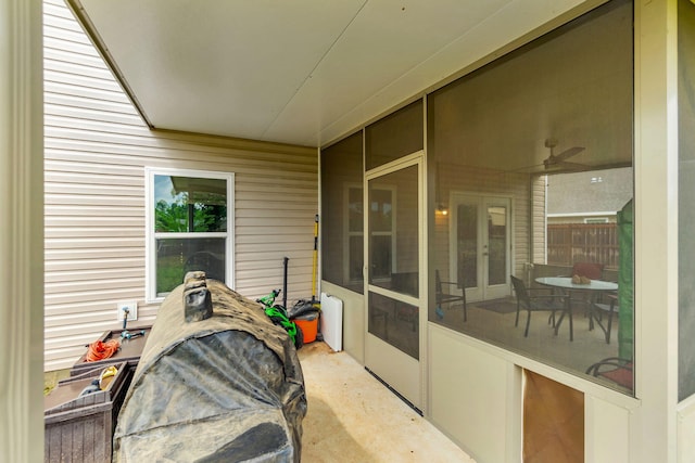 view of patio / terrace with french doors