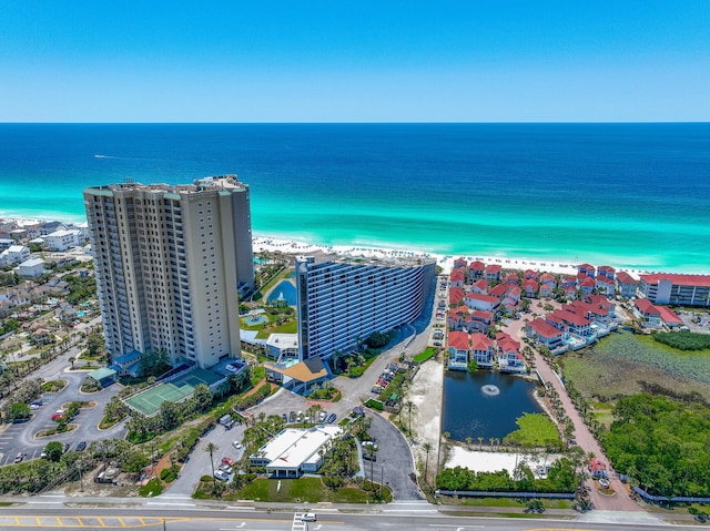 drone / aerial view of a large body of water