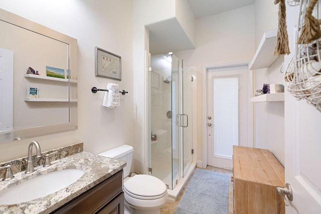 674 Emerald Bay Dr, Destin, FL 32541 - full bathroom with toilet, a stall shower, and vanity