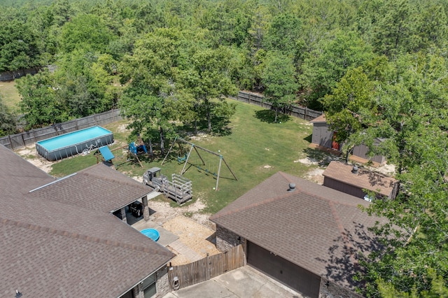 6444 Welannee Blvd, Laurel Hill, FL 32567 - aerial view of a forest and a pool