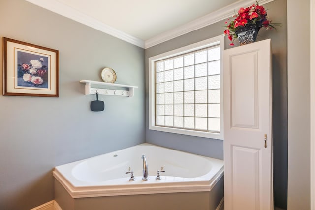 6444 Welannee Blvd, Laurel Hill, FL 32567 - full bath with a bath and crown molding
