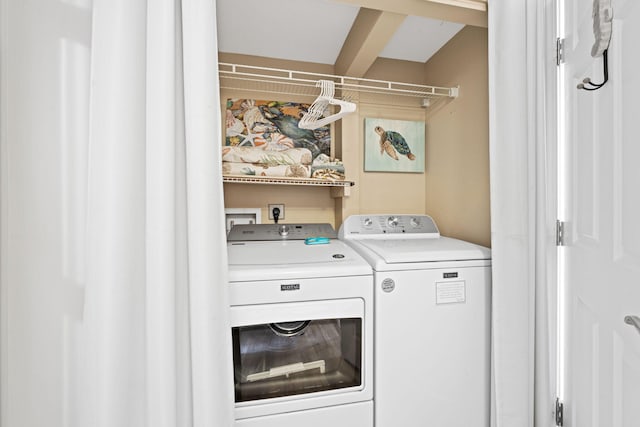 4203 Indian Bayou Trl Unit 1503, Destin, FL 32541 - laundry room with separate washer and dryer