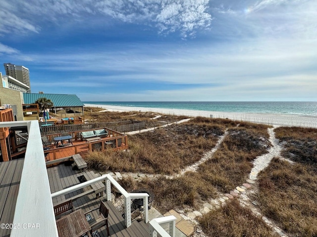 9614 Beach Blvd Unit D, Panama City Beach, FL 32408 - view of water feature with a view of the beach