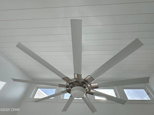 9614 Beach Blvd Unit D, Panama City Beach, FL 32408 - details featuring ceiling fan and beam ceiling