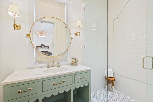 50 Camellia St, Santa Rosa Beach, FL 32459 - full bath featuring a stall shower and vanity
