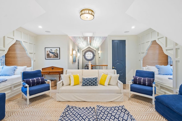 50 Camellia St, Santa Rosa Beach, FL 32459 - living area with wood finished floors and recessed lighting