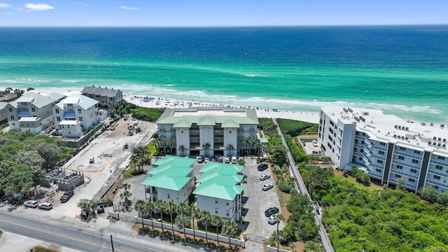 bird's eye view of unending shoreline