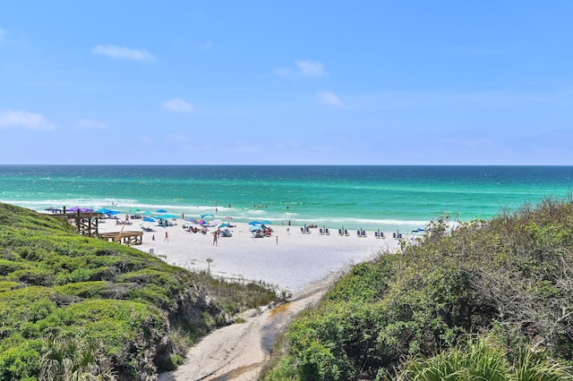 water view featuring nearby beach