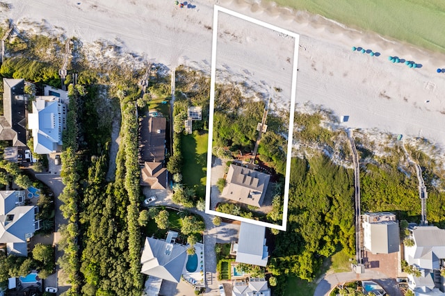 drone / aerial view with a residential view