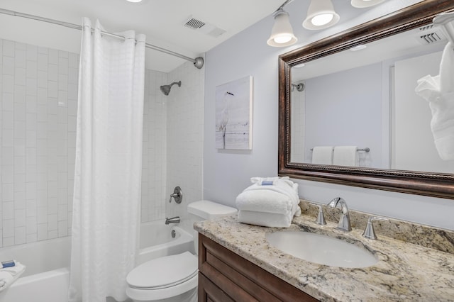 900 Gulf Shore Dr Unit 3042, Destin, FL 32541 - full bathroom featuring shower / bath combination with curtain, vanity, and toilet