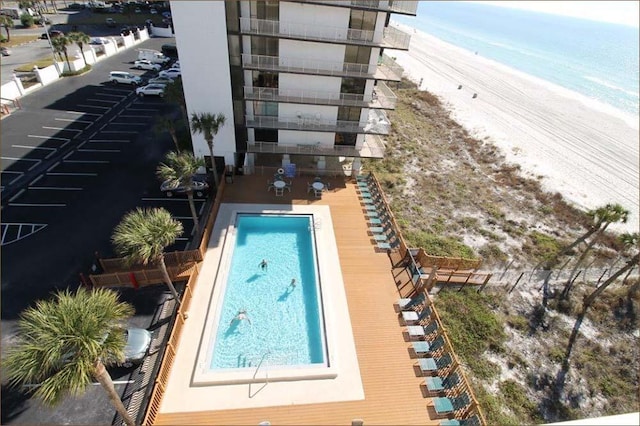 11757 Front Beach Rd Unit W600, Panama City Beach, FL 32407 - view of swimming pool featuring a beach view and a water view