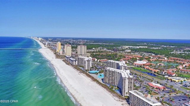 11757 Front Beach Rd Unit W600, Panama City Beach, FL 32407 - aerial view with a water view and a view of the beach