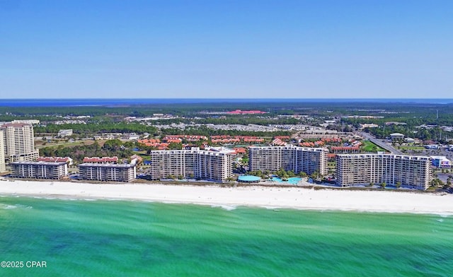 11757 Front Beach Rd Unit W600, Panama City Beach, FL 32407 - drone / aerial view with a beach view, a city view, and a water view