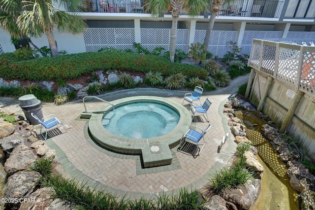 11757 Front Beach Rd Unit W600, Panama City Beach, FL 32407 - view of pool with a small pond and a community hot tub