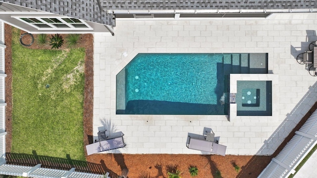 birds eye view of property