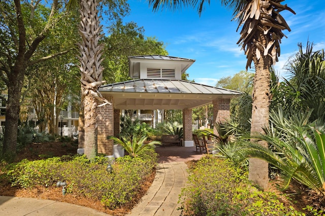 surrounding community with a gazebo