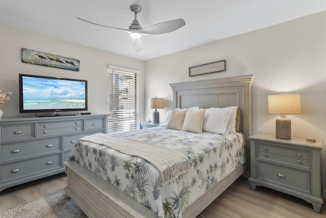 399 Linkside Dr, Miramar Beach, FL 32550 - bedroom featuring light wood finished floors and a ceiling fan