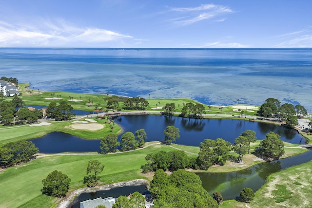399 Linkside Dr, Miramar Beach, FL 32550 - aerial view of property and surrounding area with a nearby body of water and a local golf course