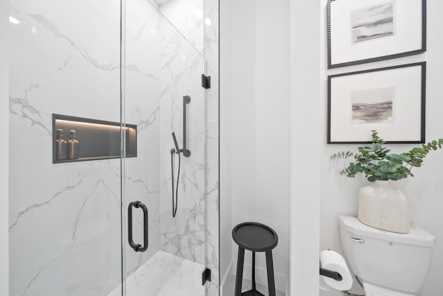2456 Belmar Ct, Panama City Beach, FL 32408 - full bathroom with toilet and a marble finish shower