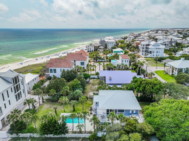 169 Pompano St, Inlet Beach, FL 32461 - drone / aerial view of waterfront with a beach