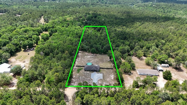 199 W Italian Ave, Defuniak Springs, FL 32433 - view of property location with a heavily wooded area and property boundaries highlighted