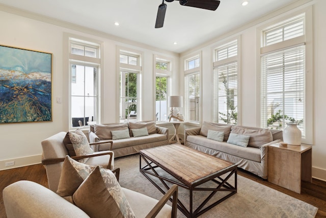 sunroom featuring french doors