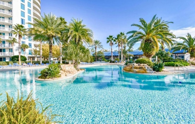 view of pool