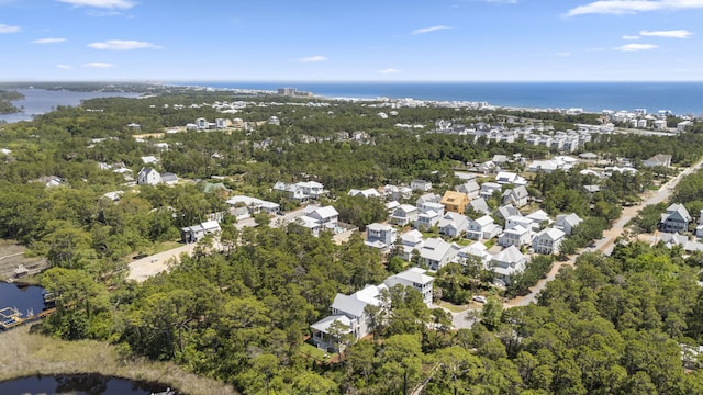 380 N Wall St, Inlet Beach, FL 32461 - aerial view of property and surrounding area featuring a large body of water and a tree filled landscape