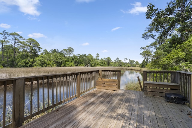 380 N Wall St, Inlet Beach, FL 32461 - dock area with a deck with water view