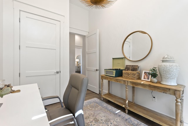 380 N Wall St, Inlet Beach, FL 32461 - home office featuring wood finished floors