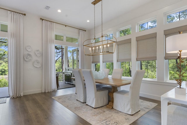 380 N Wall St, Inlet Beach, FL 32461 - dining space with healthy amount of natural light, baseboards, and recessed lighting