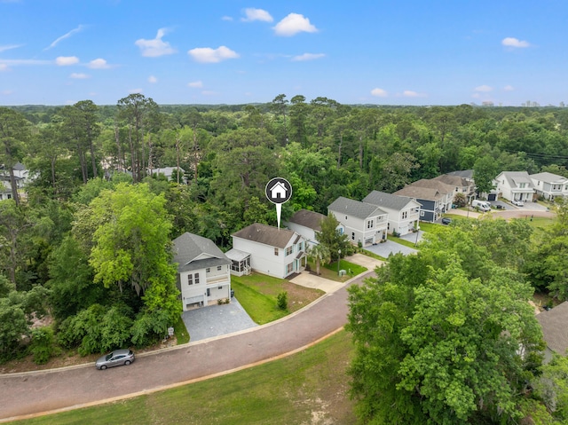 114 Rearden Way, Santa Rosa Beach, FL 32459 - aerial perspective of suburban area featuring a forest