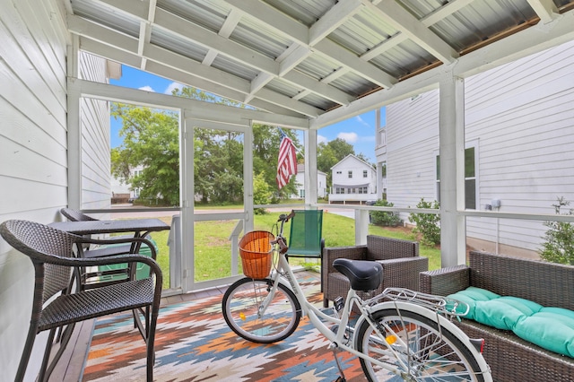 114 Rearden Way, Santa Rosa Beach, FL 32459 - sunroom with an outdoor hangout area