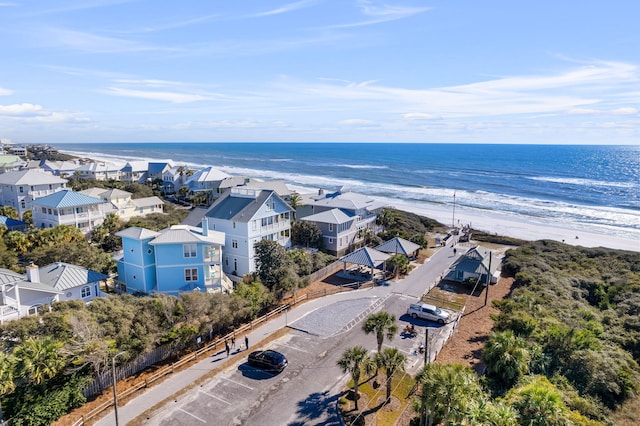 drone / aerial view of expansive beach