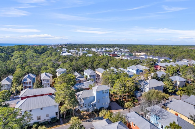 aerial view of residential area