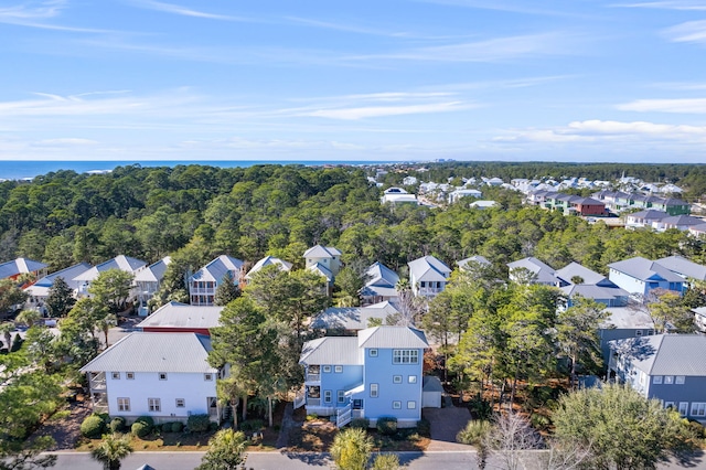 aerial view of residential area