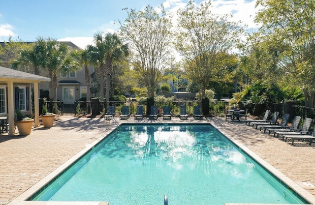 175 Christian Dr, Santa Rosa Beach, FL 32459 - pool with fence and a patio