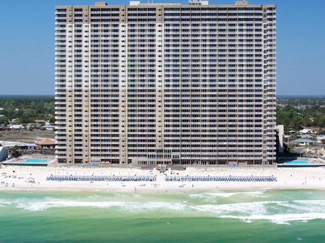 16819 Front Beach Rd Unit 1114, Panama City Beach, FL 32413 - view of building exterior featuring view of water and beach