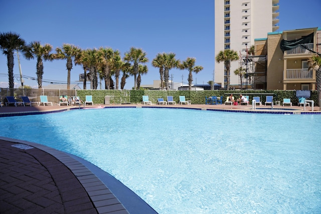 16819 Front Beach Rd Unit 1114, Panama City Beach, FL 32413 - community pool with a patio