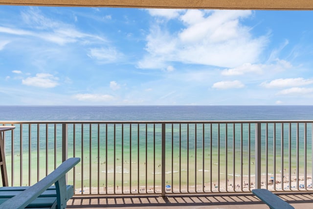 16819 Front Beach Rd Unit 1114, Panama City Beach, FL 32413 - balcony with view of water and beach