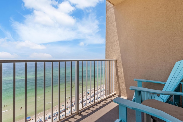 16819 Front Beach Rd Unit 1114, Panama City Beach, FL 32413 - balcony with view of water and beach