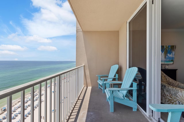 16819 Front Beach Rd Unit 1114, Panama City Beach, FL 32413 - balcony featuring view of water and beach