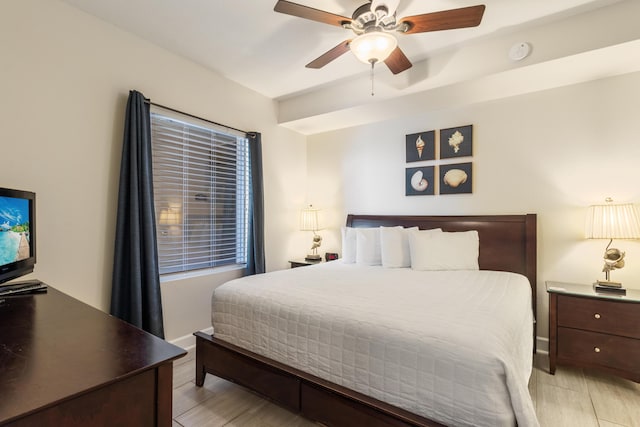 16819 Front Beach Rd Unit 1114, Panama City Beach, FL 32413 - bedroom with ceiling fan