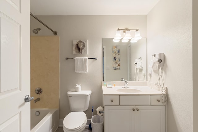 16819 Front Beach Rd Unit 1114, Panama City Beach, FL 32413 - bathroom featuring vanity, bathtub / shower combination, and toilet