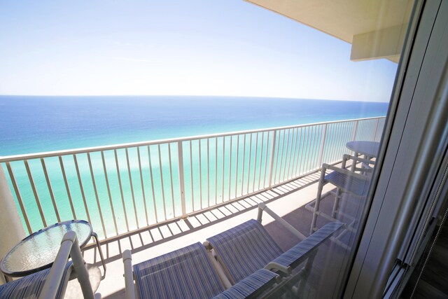 16819 Front Beach Rd Unit 2415, Panama City Beach, FL 32413 - balcony with view of water and beach