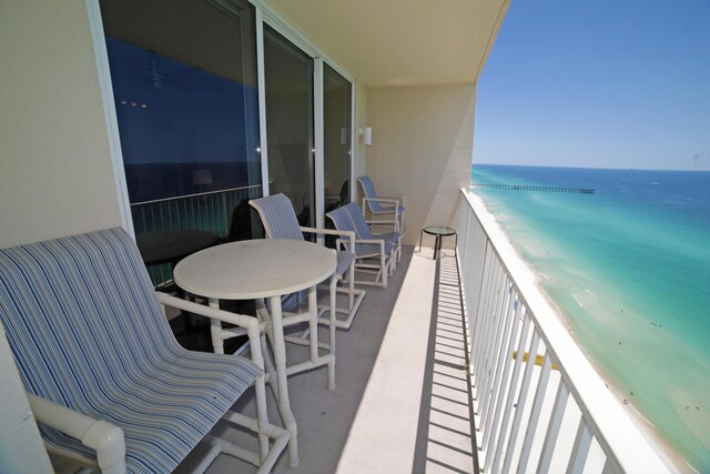 16819 Front Beach Rd Unit 2415, Panama City Beach, FL 32413 - balcony with view of water and beach