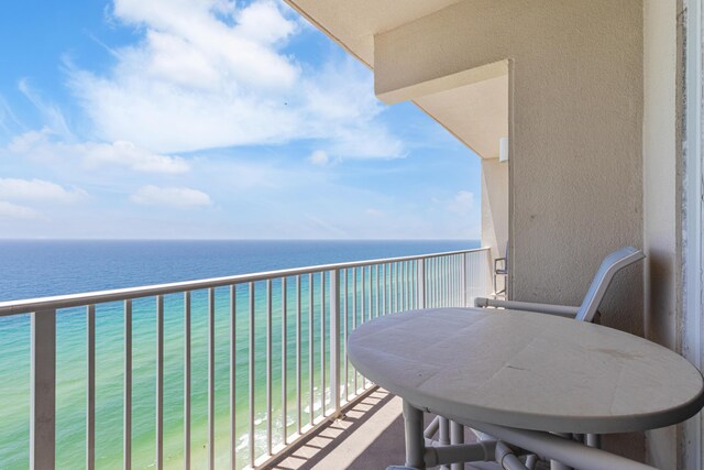 16819 Front Beach Rd Unit 2415, Panama City Beach, FL 32413 - balcony with a water view
