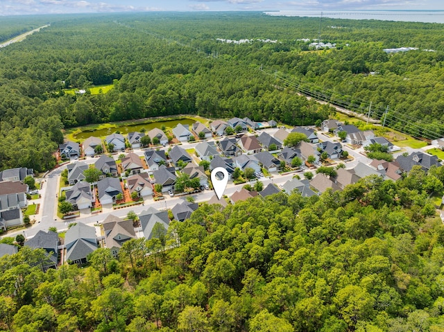 180 Blakely Drew Blvd, Santa Rosa Beach, FL 32459 - aerial perspective of suburban area with a forest